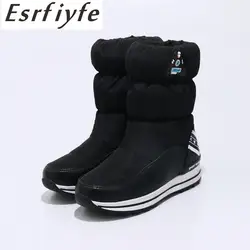 ESRFIYFE/зимние сапоги, женские зимние сапоги, новый стиль 2018, женская обувь, Брендовая обувь, сапоги на платформе высокого качества, женская
