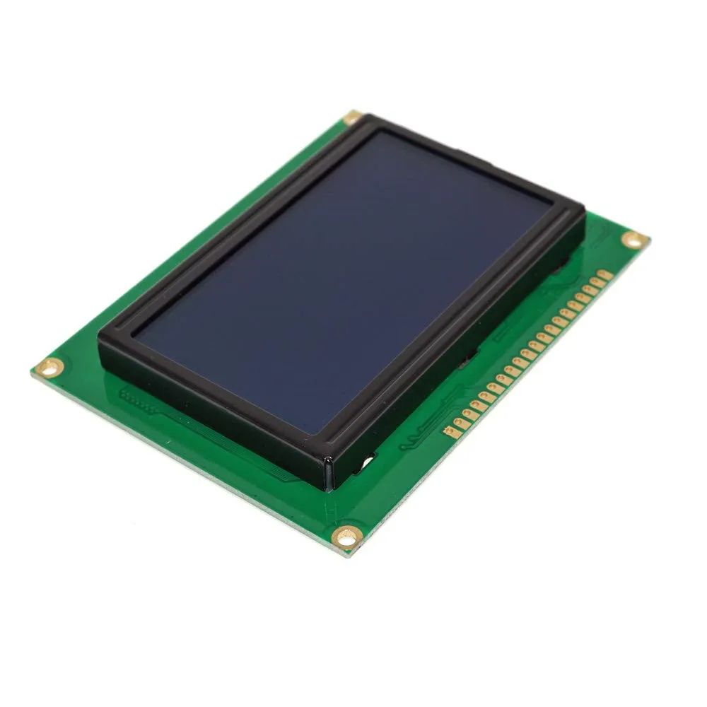 

12864 with a font with a backlit LCD screen, Blu-ray blue white 5V LCD 12864