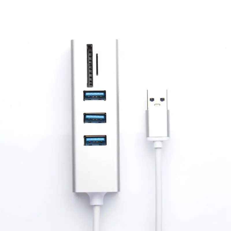 

5-In-1 USB 3.0 HUB & Card Reader,Includes 3-Port USB 3.0 Hub,an Micro and SD card reader, and Charge or Connect USB Devices wi