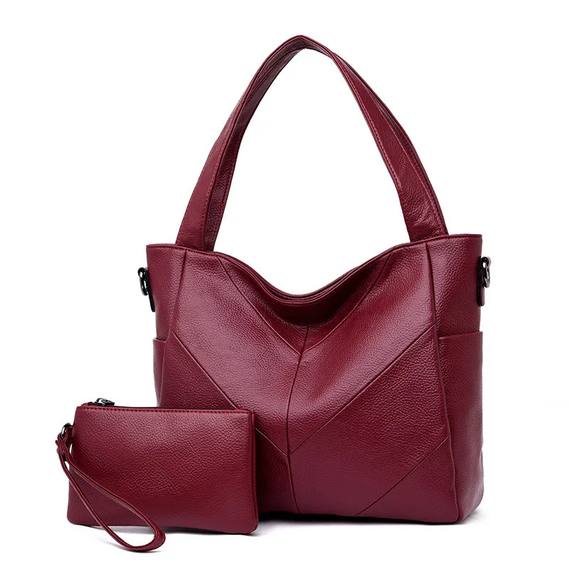 Women Handbag Leather Women Shoulder Bags 2 sets Famous Brand Designer Women Messenger Bags Ladies Casual Tote Bags Sac A Main Women Handbag Leather Women Shoulder Bags 2 sets Famous Brand Designer Women Messenger Bags Ladies Casual Tote Bags Sac A Main