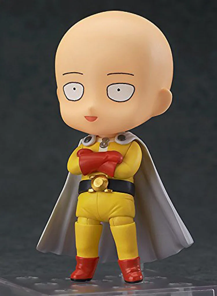 Аниме Фигурка Сайтама Nendoroid 575 один удар человек ПВХ Фигурки Модель игрушки 12 см для подарка брелок в виде фигуры унисекс тренд