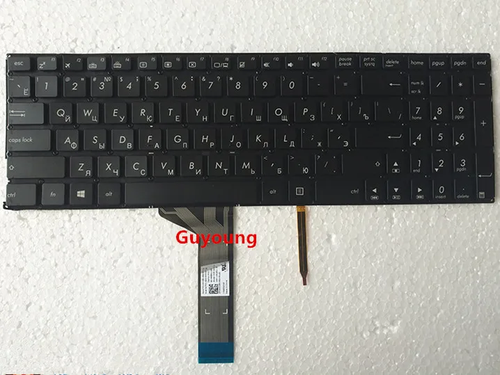 Русская клавиатура с подсветкой для ноутбука ASUS K501 K501U K501UB K501UQ K501UW K501UX K501L K501LB K501LX