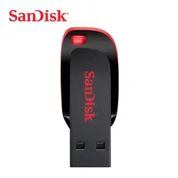 SanDisk CRUZER BLADE USB флэш-накопитель CZ50 USB 2,0 128G 64G 32G 16G 8G 4G Мини-накопитель Флешка поддержка официальное подтверждение