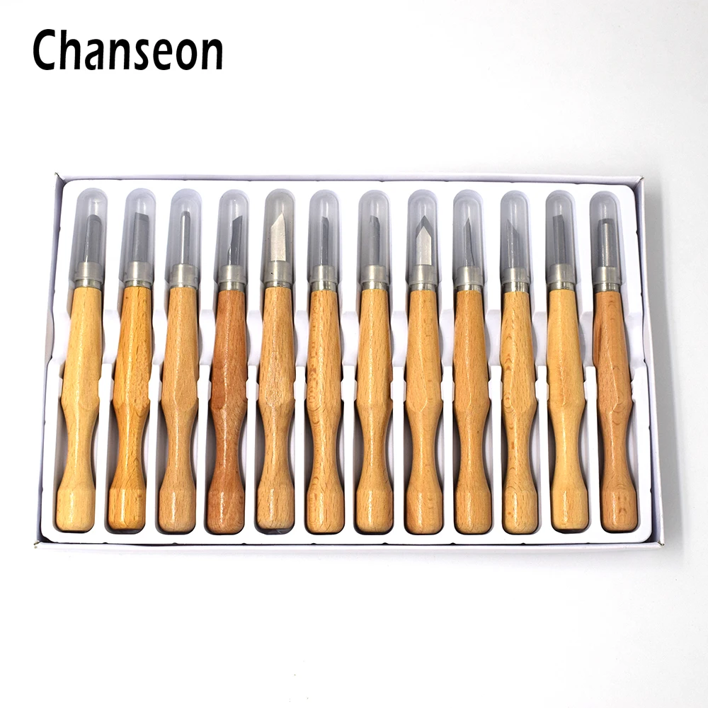 12pcs Hobby Knife Carving Wood Precision Engraving Tools For Chisel