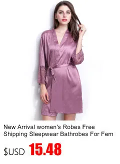 Новое поступление, летний стильный Шелковый Атласный халат, комплект для женщин,, халат со средним рукавом+ ночная рубашка, комплект из двух предметов, одежда для сна