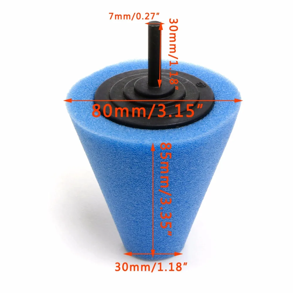 OOTDTY 1 шт. Горячие приработки поролоновой губки полировки в форме конуса полировки колодки для колеса автомобиля концентратора Инструмент