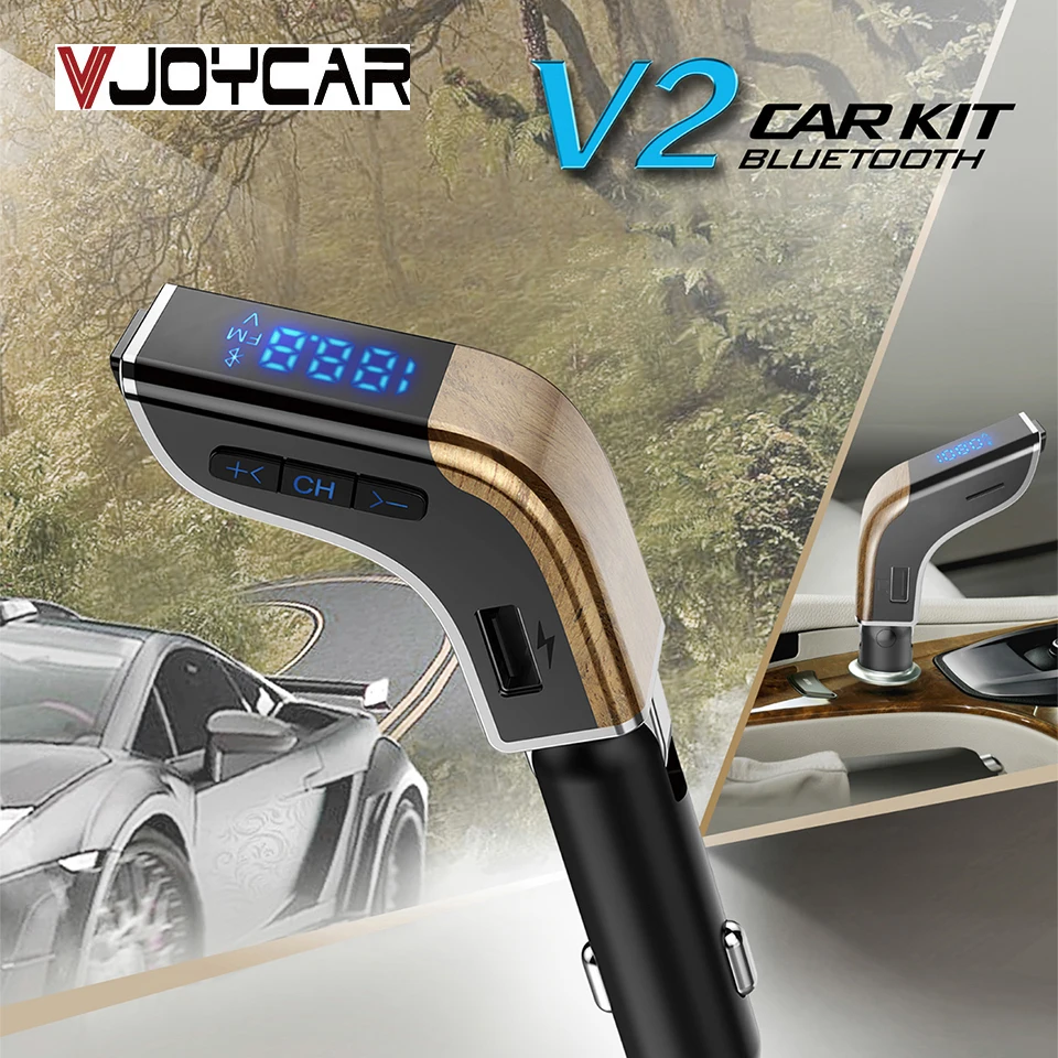 

Wireless FM Transmitter Aux Modulator Car hands-free Bluetooth Car Kit With 3.1A Quick Charge Dual USB Car Charger