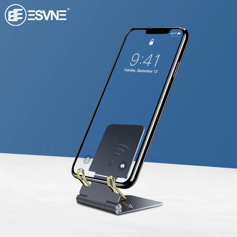 ESVNE Алюминиевый металлический держатель для телефона для iPhone 6 7 8 X XS Max Xiaomi настольная подставка для телефона