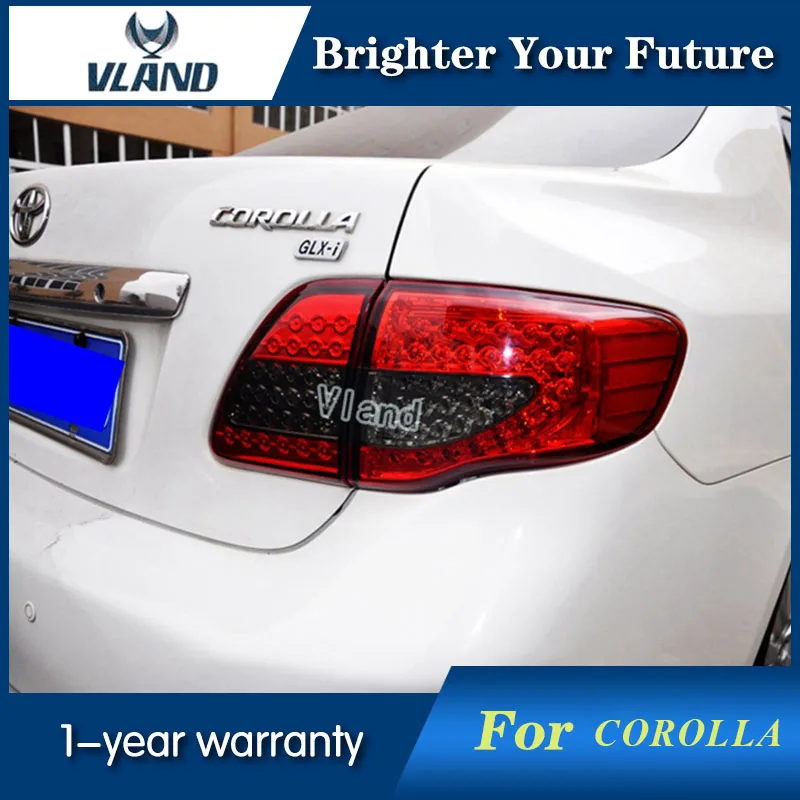 

Smoked Red LED Tail Lights Rear Lamp Light Assembly For Toyota Corolla 2008-2010 Brake Signal Taillight