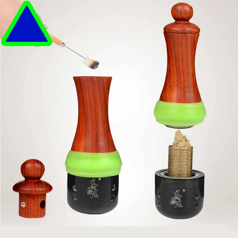 1pcs Stone Needle Moxibustion Pot Moxibustion Instrument Warm Acupuncture Therapy Apparatus Massage Box Energy Support Tank