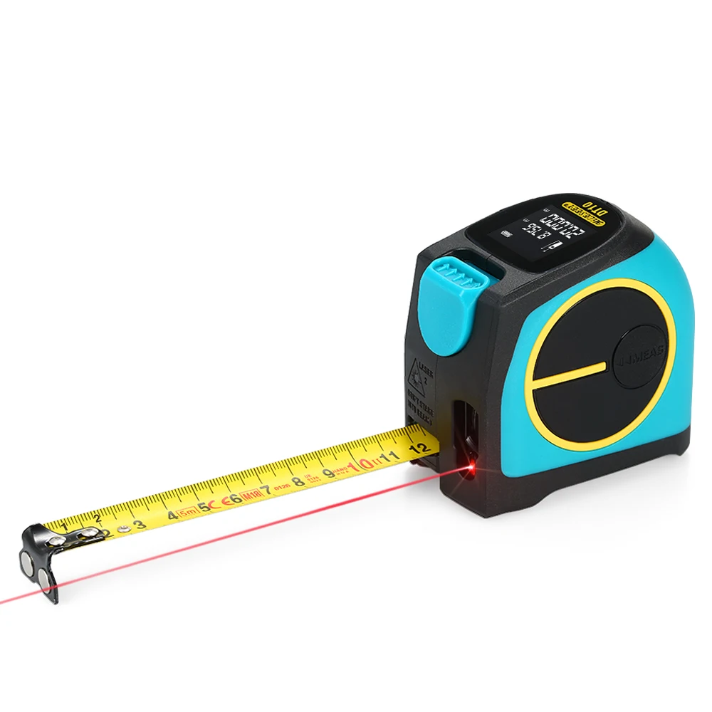 

KKMOON DT10 Laser Tape Measure 2-in-1 Digital Laser Measure Laser Rangefinder with LCD Digital Display,Magnetic Hook