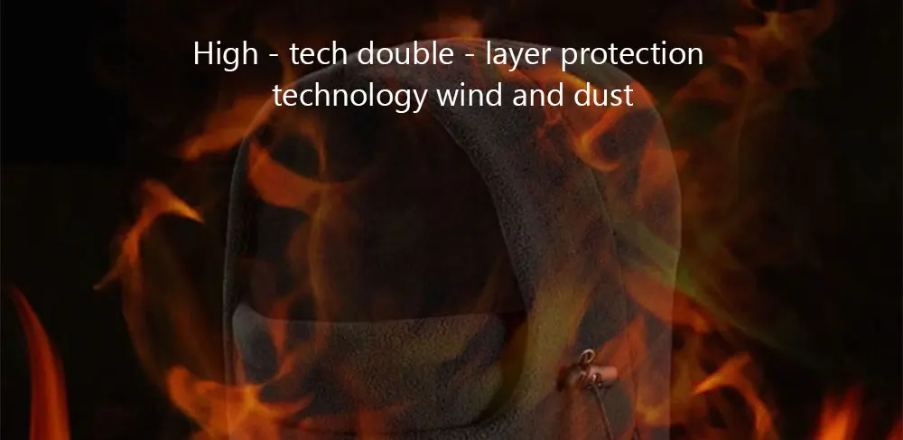 Bike Riding 6 in 1 Thermal Fleece Balaclava Outdoor Ski Masks Cyling Beanies Winter Protector Wind Stopper Face Hats