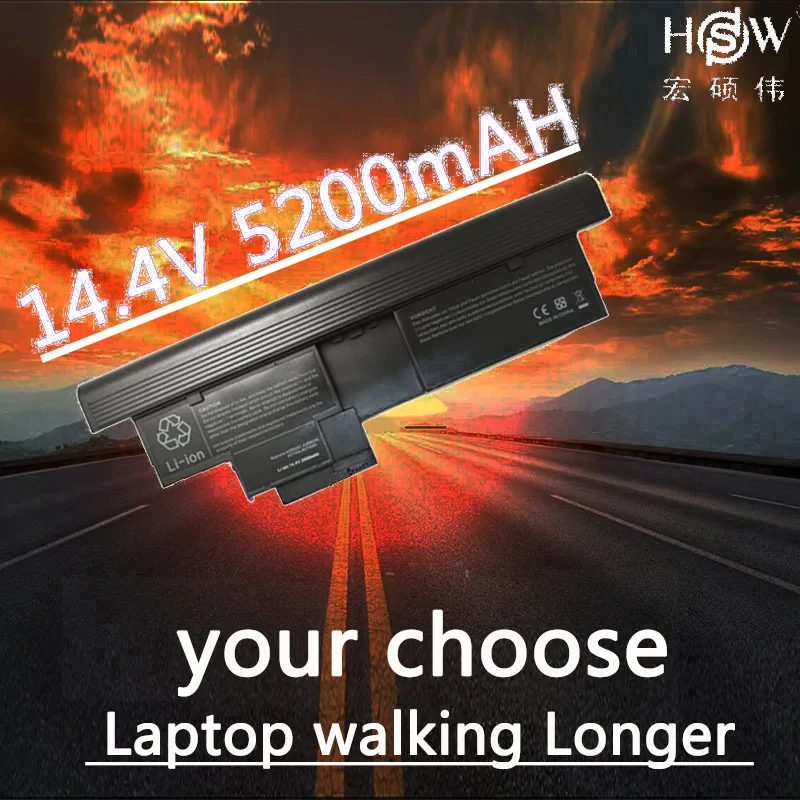 HSW Новый аккумулятор для ноутбука IBM ThinkPad X200 Tablet 43R9257 43R9256 42T4564 X200t bateria|Аккумуляторы
