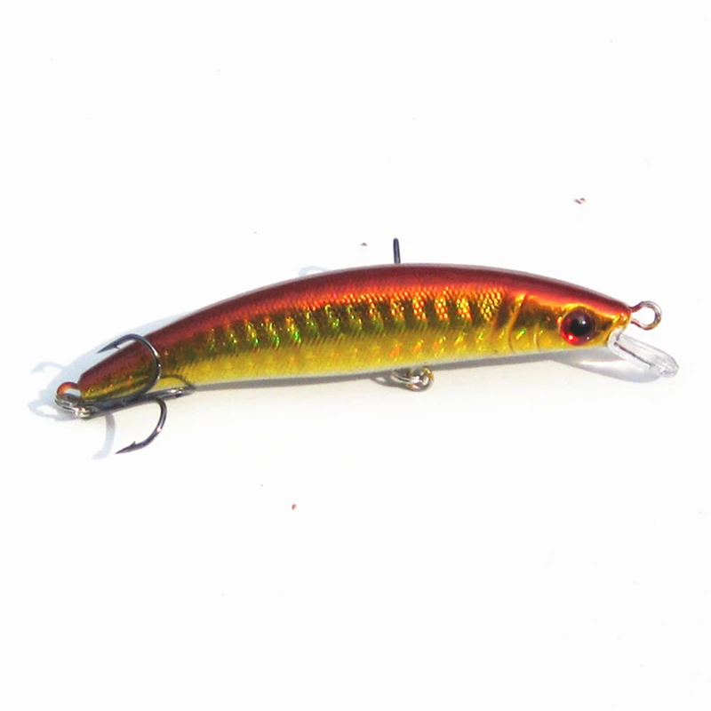  Pesca Fishing Lure 7.5g 8cm Minnow Lure Hot 3 D Fishing Wobblers Swimming Depth 0.5-1.5m