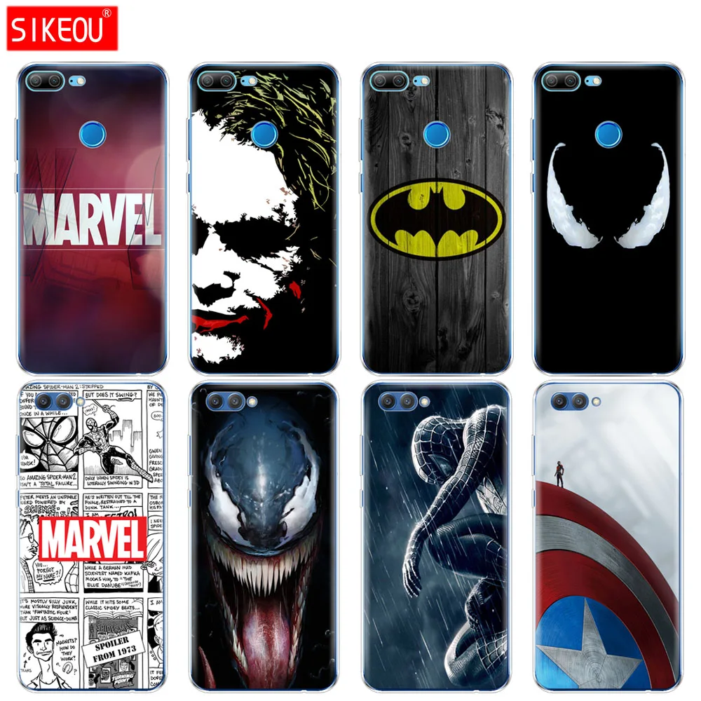 

Silicone Cover phone Case for Huawei Honor 10 V10 3c 4C 5c 5x 4A 6A 6C pro 6X 7X 6 7 8 9 LITE case Marvel superhero venom