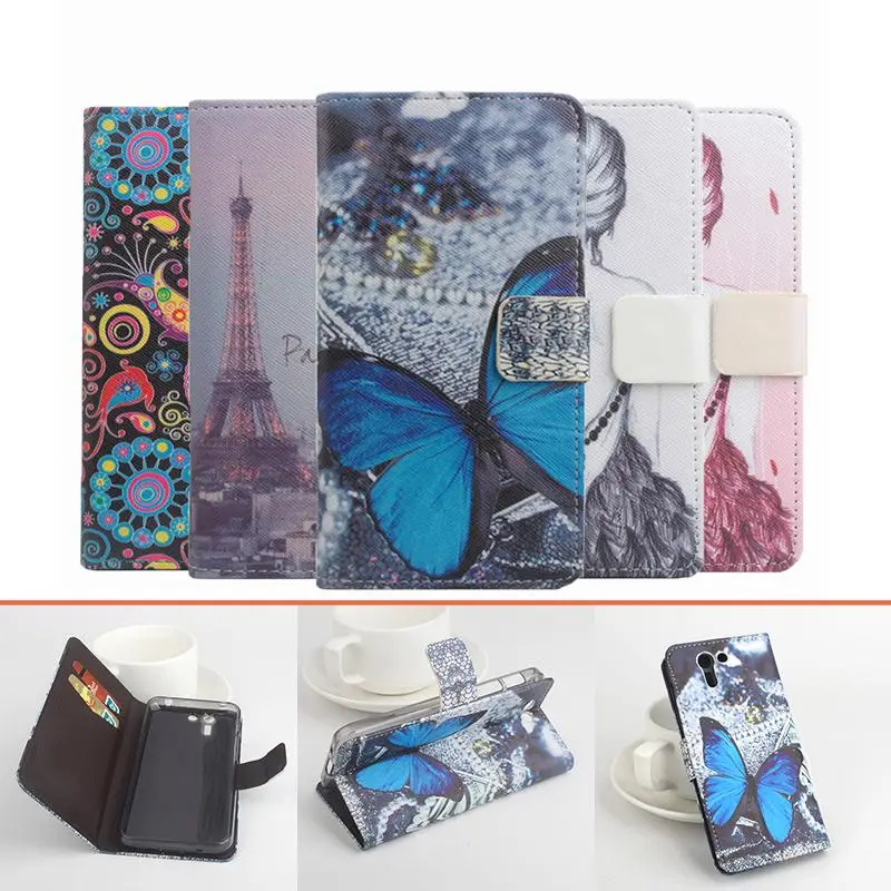 

For Asus Padfone X.S Cute Printing Wallet Flip Case Cover Phone Bag with Stand Function and Bank Card Holder