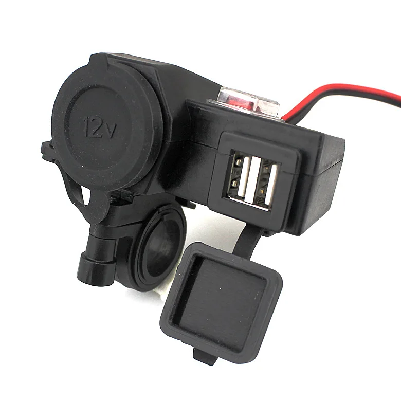 100Pcs/Lot 12V To 5V 2.1A Dual Ports USB Charger Cigarette Lighter Power Port Outlet Socket Kit Adapters &amp Sockets | Кабели адаптеры