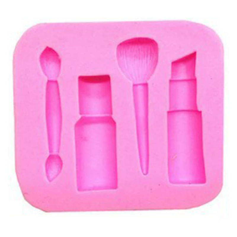 

1 PC Silicone Mold Woman Make Up Cosmetic Lipstick Baking Fondant Cake Docarating Cooking Tools