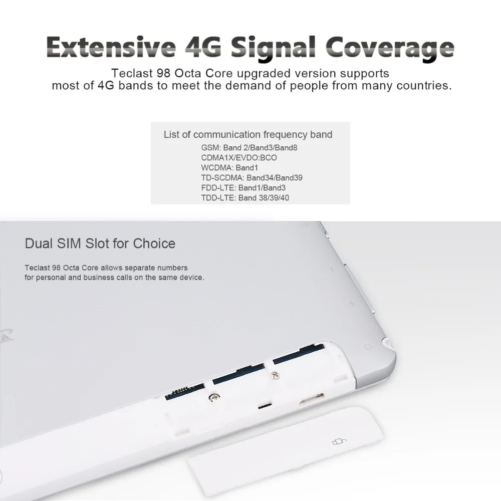 Flash Deal Original TECLAST 98 Octa core tablet MT6753 2GB ram 32GB rom 10.1 inch MID Tablet 1920*1200 IPS LTE WCDMA GSM WiFi Dual-SIM GPS 5