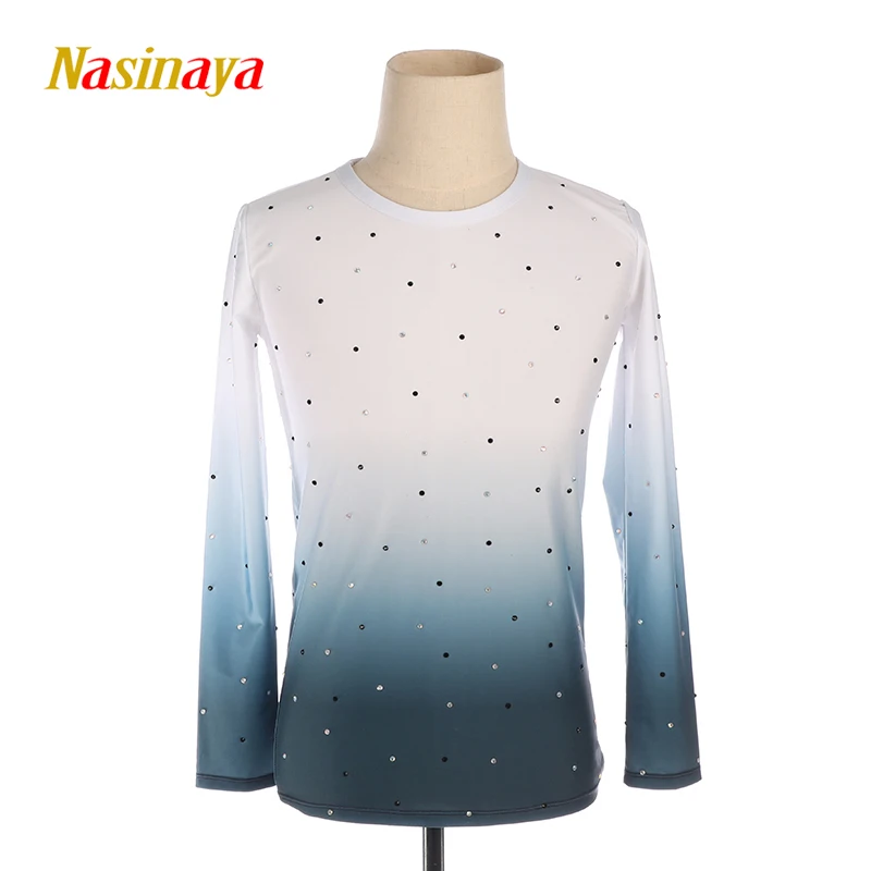

Nasinaya Boys Man Figure Skating Performance Clothing Customized Competition Ice Skating Leotard Kids Gymnastics Dance Gradient