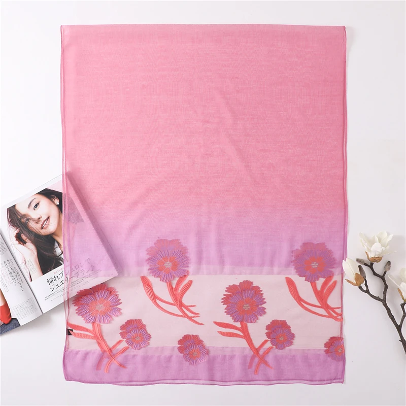 Дизайнерский брендовый женский шарф летние шелковые шали хиджабы женские накидки пашмины органза пляжные палантины шарфы платки