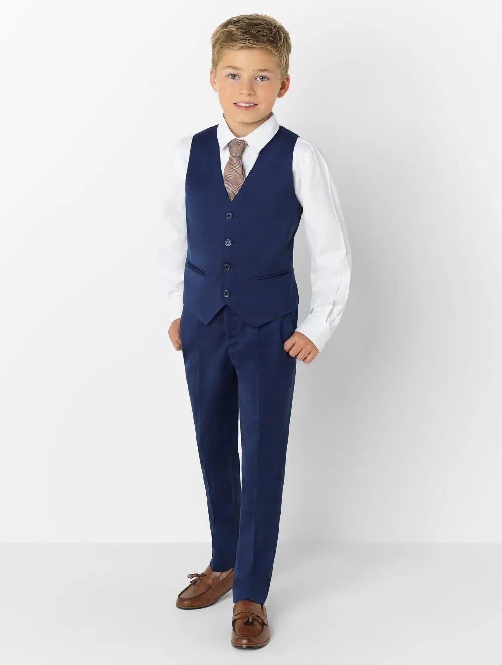 Новое поступление для мальчиков Наряд максимумом нагрудные Детские костюмы одежда, выполненная на заказ комплект из 3 предметов костюмы для выпускного(куртка+ брюки+ галстук+ жилет) 021