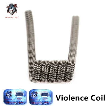 

Demon killer Electronic Cigarette Heating coil with T-shaped screwdriver Alien V2 Framed Clapton Prebuilt Coils For RDA Atomizer