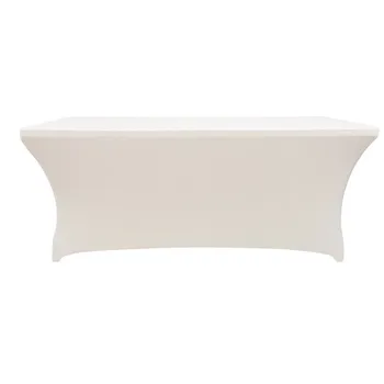 

1pcs Rectangular Fitted Stretch Spandex Table Cover Wedding Elastic Lycra Long Bar Table Cloth For Hotel Event Party Decoration