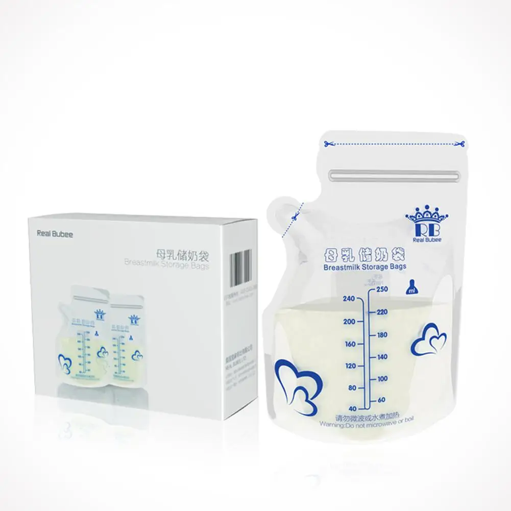 

30Pcs/Box Baby Milk Powder Container 250ML Breast Milk Storage Bag for Cold Storage Preservation Safety Baby Feeding Tools