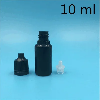10ml black lid 10pcs 10 шт., 10 мл, черный пластиковый флакон для духов, мини-контейнер для жидкого масла - Цвет: 10ml black lid 10pcs