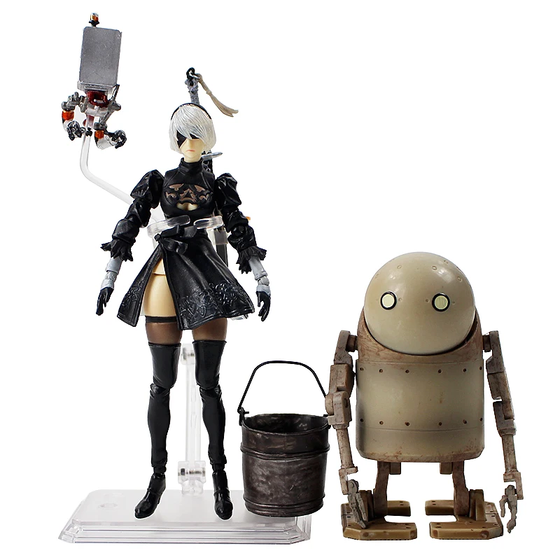 YoRHa No.2 Type B & Machine Lifeform NieR Automata Bring Arts Movable ... - YoRHa No 2 Type B Machine Lifeform NieR Automata Bring Arts Movable Figurine PVC Action Figure