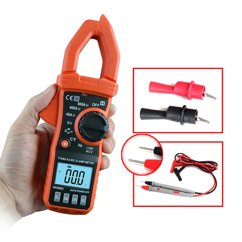 

4000 counts Digital Clamp Meters AC Current AC DC Voltage NVC Auto power off Capacitance Non Contact Multimeter