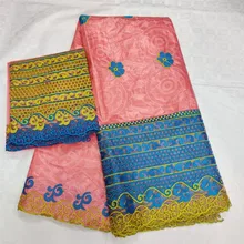 Nigerizn Базен riche getzner кружево модные африканские женские кружево из хлопка с вышивкой бассейна riche getzner 5+ 2 ярдов/партия