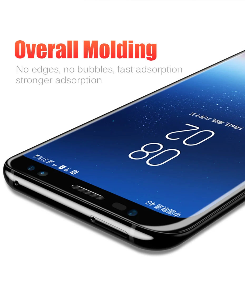 Screen Protector For Samsung Galaxy Note 9 Tempered Glass 9H Curved Full Film Cover Protective Glass For Samsung Galaxy Note 8  (3)