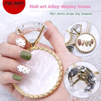 

Newest False Nail Tips Display Plate Starfish Stand Phnom Penh Agate Diamond Nail Art Display 3D Nail Showing DIY Manicure 1Pcs
