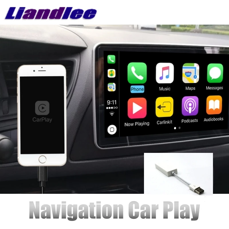 Адаптер Liandlee CarPlay для Android NAVI GPS USB Link экрана двойное управление водителя