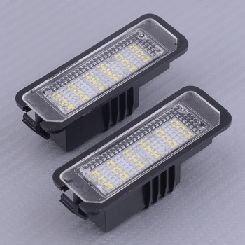 

DWCX 2pcs 12V White 18 LED License Number Plate Light Lamp Fit For Seat Altea Exeo ST Ibiza Leon 2009 2010 2011 2012 2013 2014