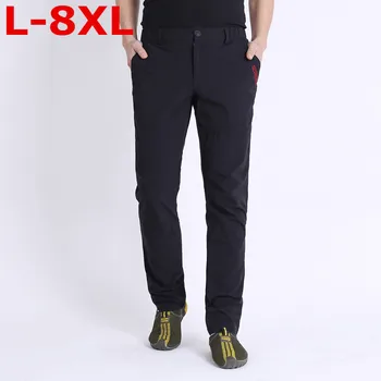 

big size 8XL Men Tactical Pants Men's Cargo Pants Multi Pockets Slim Casual Pant Male Army Military Combat Trousers Quick drying