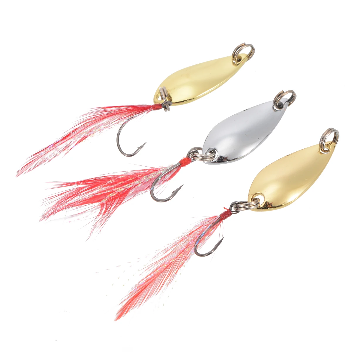 New 12Pcs Colorful Metal Spoon Lure Spinner Bait Hard Sequins Fishing Tackle Box For Trout Artificial Trout Lure Tackle Set