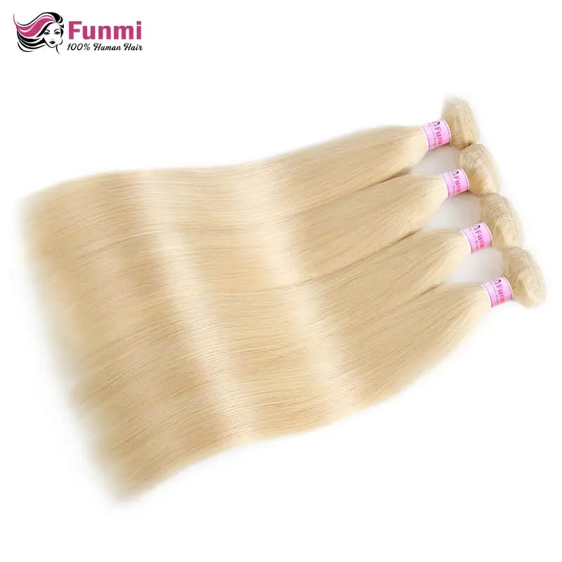 613 blonde straight hair bundles with closure  (7)