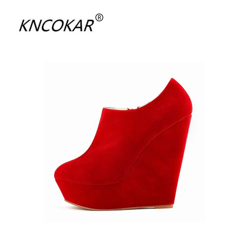 2017 High Heel Wedge Shoes New Winter Suede Fabric Nightclub Boots In Europe And The Nude Womens Shoes Boots Shoes New Winter Wedge Shoesboots Boots Aliexpress