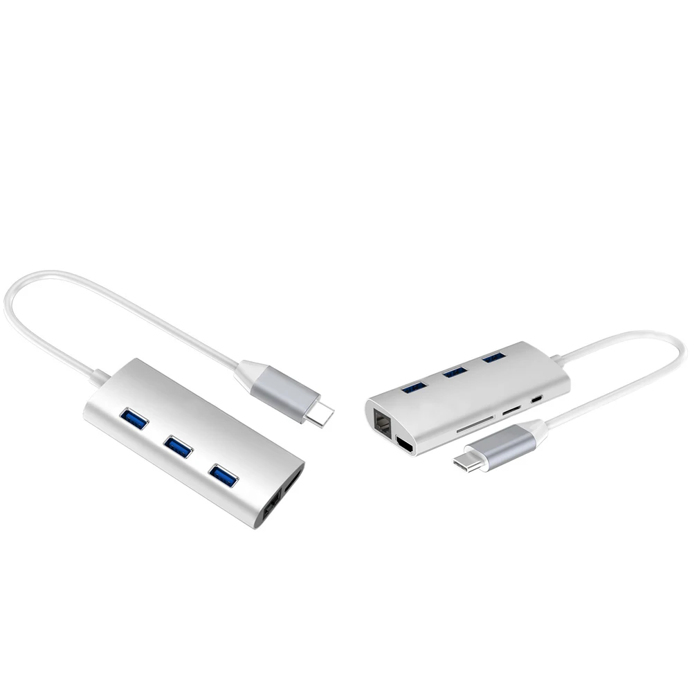 8 в 1 USB C док станция/USB Тип многопортовый адаптер к HDMI 4K/PD зарядный порт/USB 3 0/RJ45 Gigabit