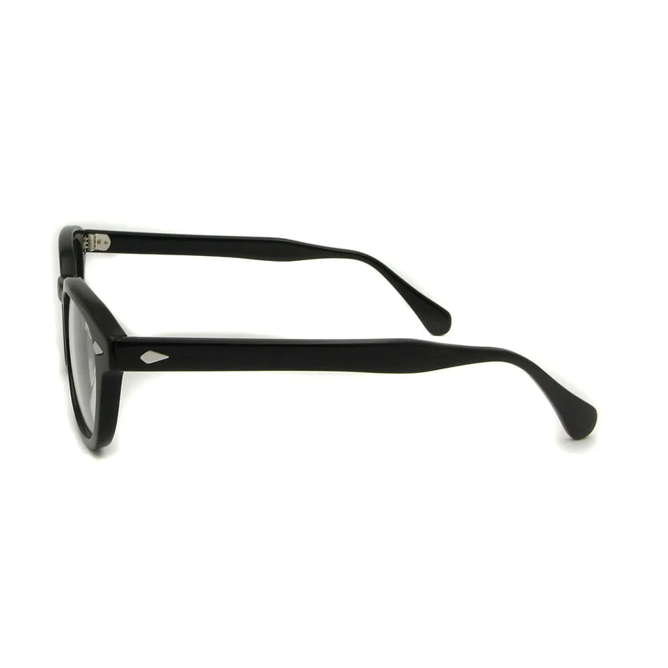 Najtaniej ESNBIE 47mm wysokiej jakości Johnny Depp szklane oprawki do okularów mężczyźni Vintage okulary z okrągłą ramką męskie Retro oprawki optyczne Rx