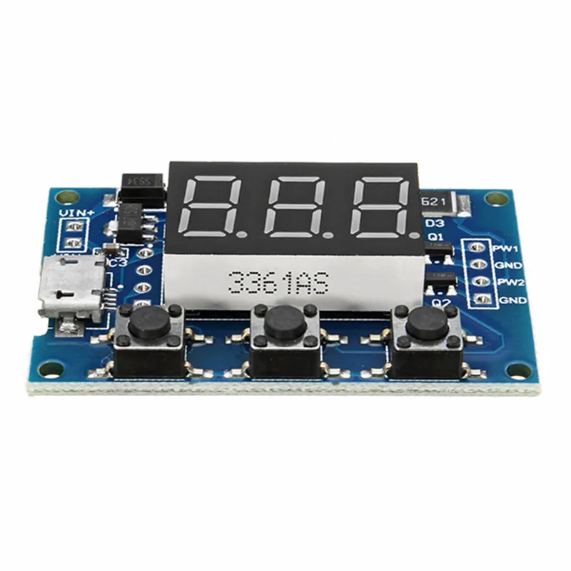 

2 Channel Dual Way Independent PWM Generator Digital LED Cycle Pulse Frequency Board Module 5-30V For Stepper Motor Driver