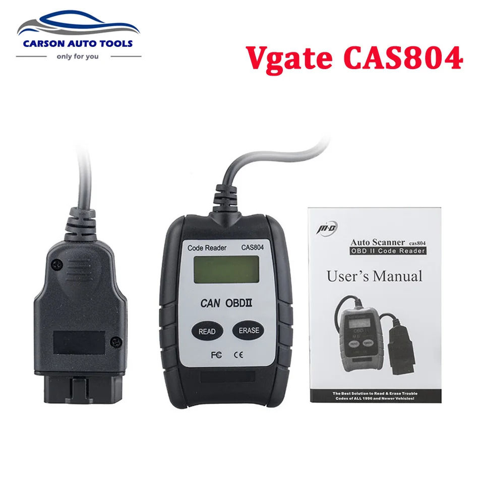 

Professional Car Fault Code Reader CAS804 CAN OBDII Auto Diagnostic Tool CAS 804 Supports All OBD2 Protocols