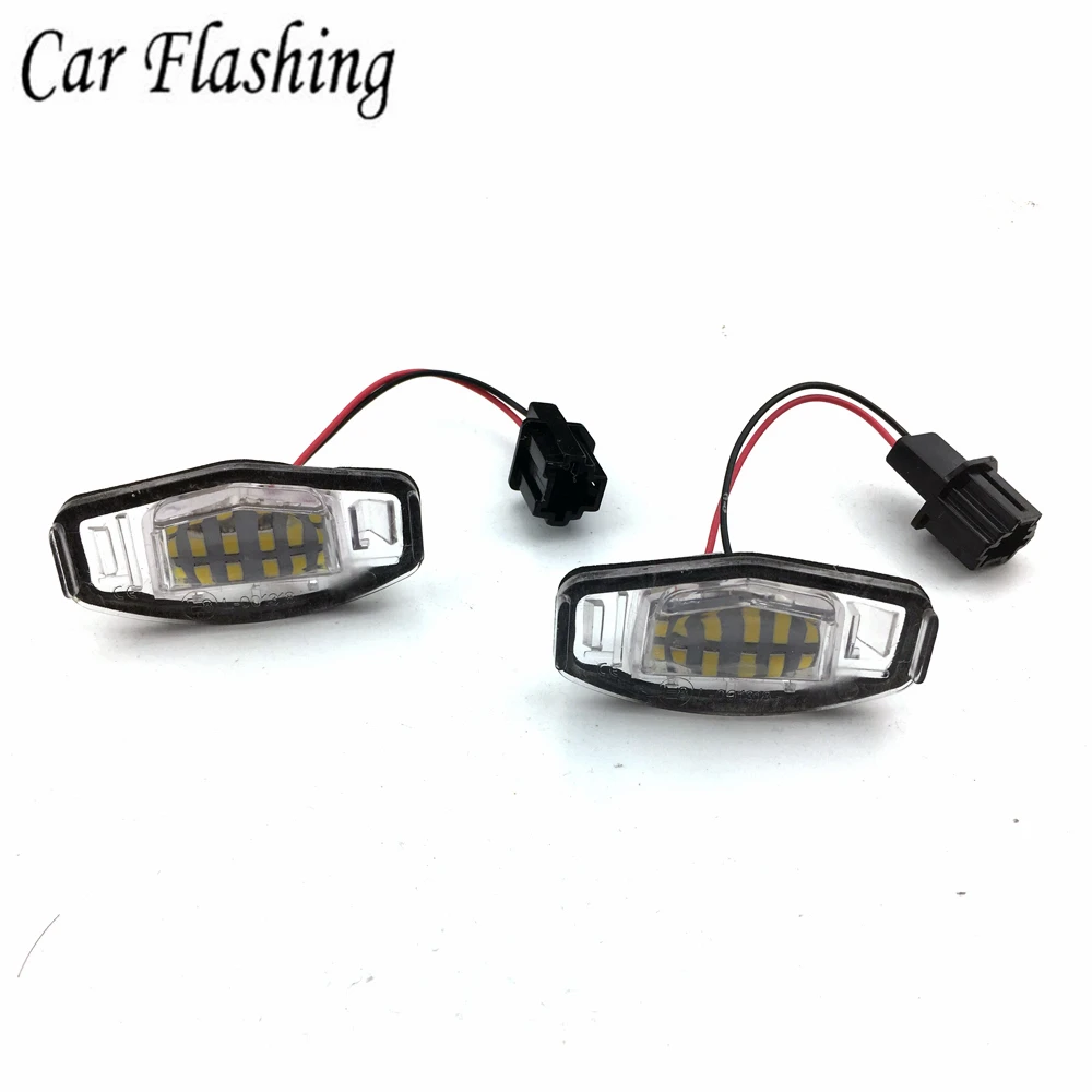 2шт белый 18SMD светодиодный номерной знак освещение подходит для Acura RL TSX RDX Honda Civic Accord аксессуары для стайлинга автомобилей