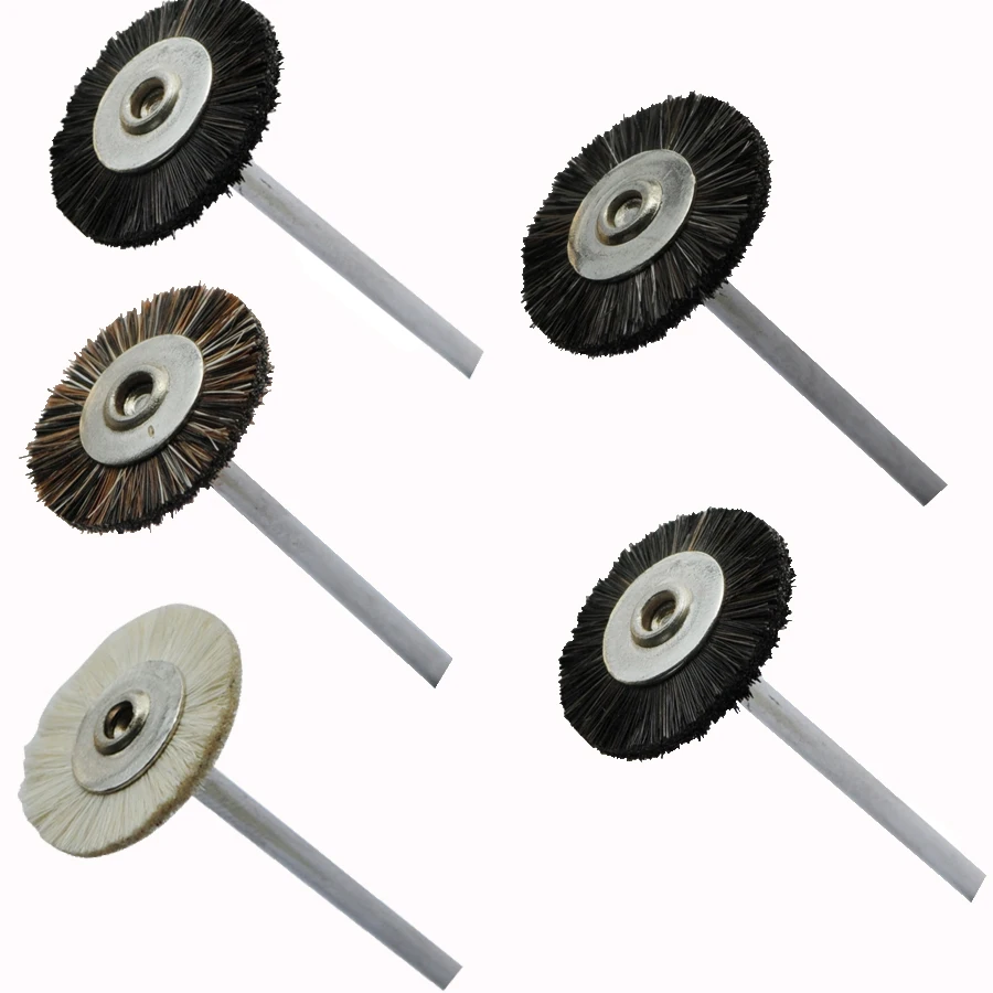 GOXAWEE 10pcs Abrasive Wheel Brushes Polishing Tools For Dremel