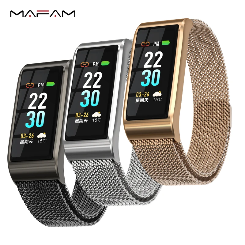 

MAFAM Color Screen Smart Bracelet Women Men Watch Fitness Sleep Tracker Blood Pressure Heart Rate Monitor Waterproof Smart Band