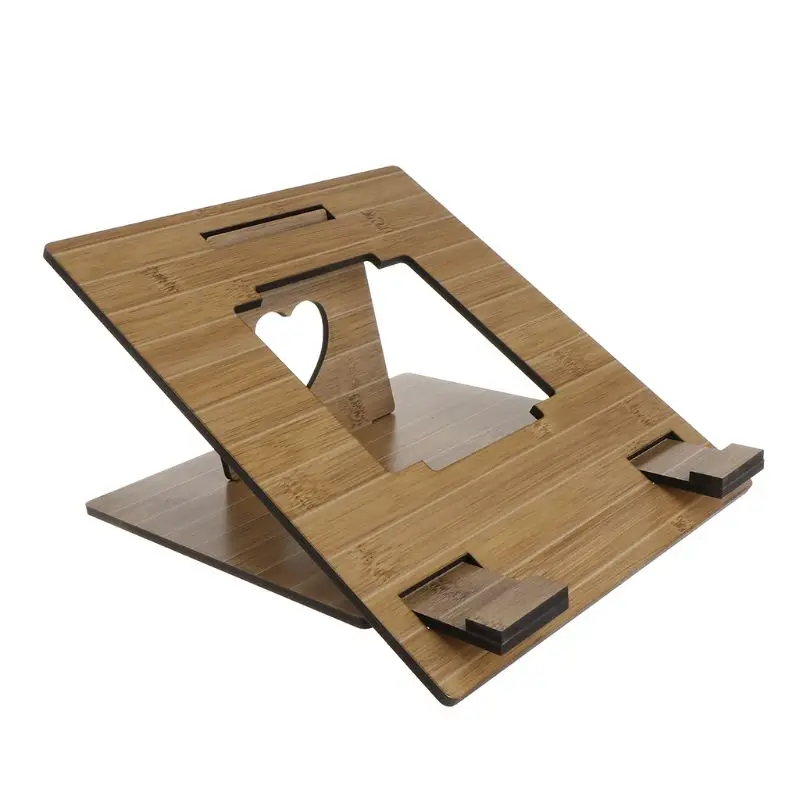 Laptop Stand Detachable Notebook Desktop Holder Adjustable Wooden Bracket Portable for Apple Macbook Lenovo ASUS Dell Tablet