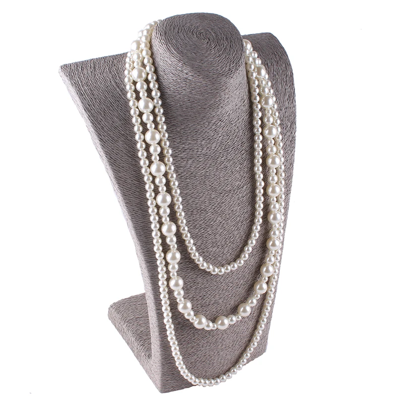 Женское многослойное ожерелье с жемчугом на цепочке|chain necklace|pearl necklacenecklaces for women |